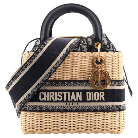 authentic dior dust bag|lady dior wicker bag.